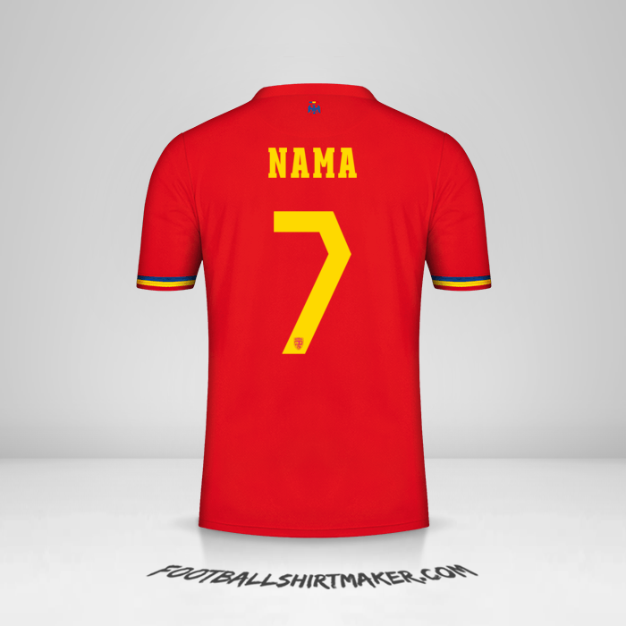 Jersey Rumania 2024 Alternatif -  nama - 7