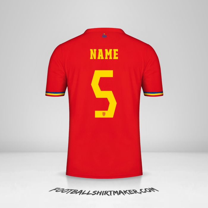Trikot Rumänien 2024 Auswärts -  name - 5