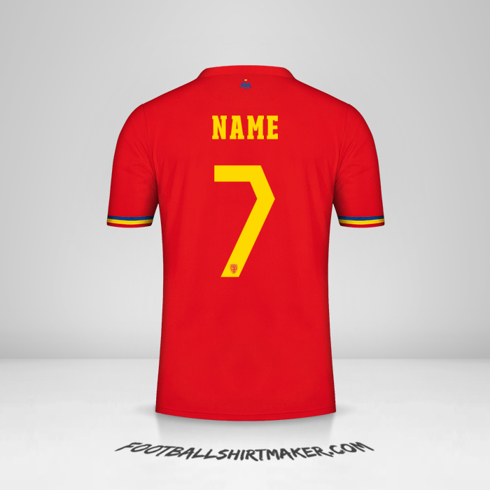 Jersey Romania 2024 Away -  name - 7