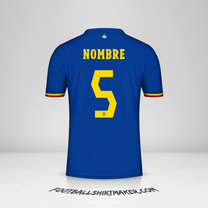 Jersey Rumania 2024 Tercera -  nombre - 5