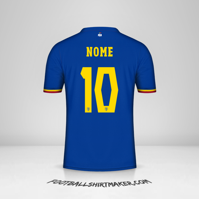 Camisa Romênia 2024 Terceira -  nome - 10