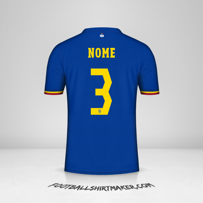 Camisa Romênia 2024 Terceira -  nome - 3