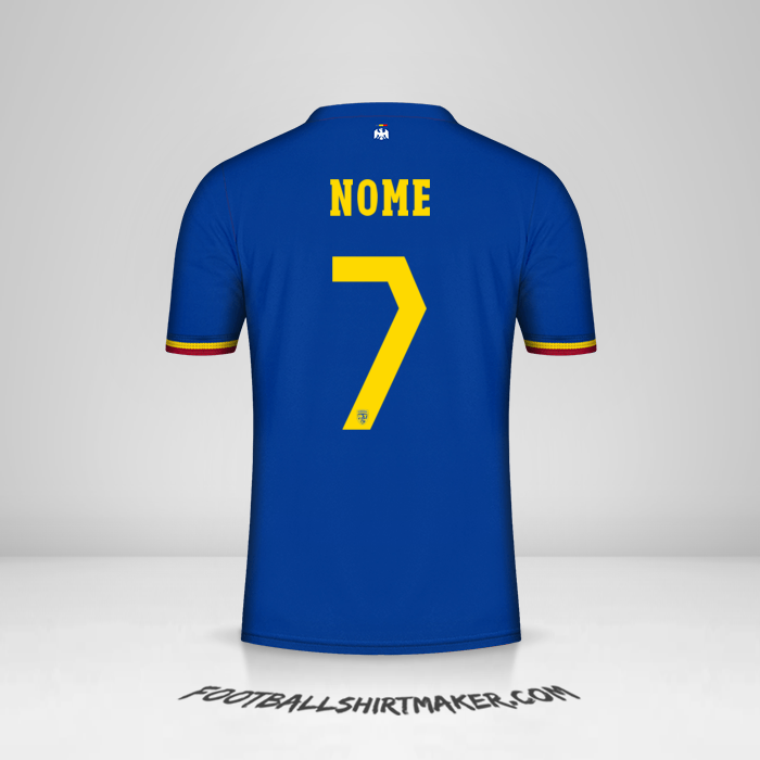 Camisa Romênia 2024 Terceira -  nome - 7