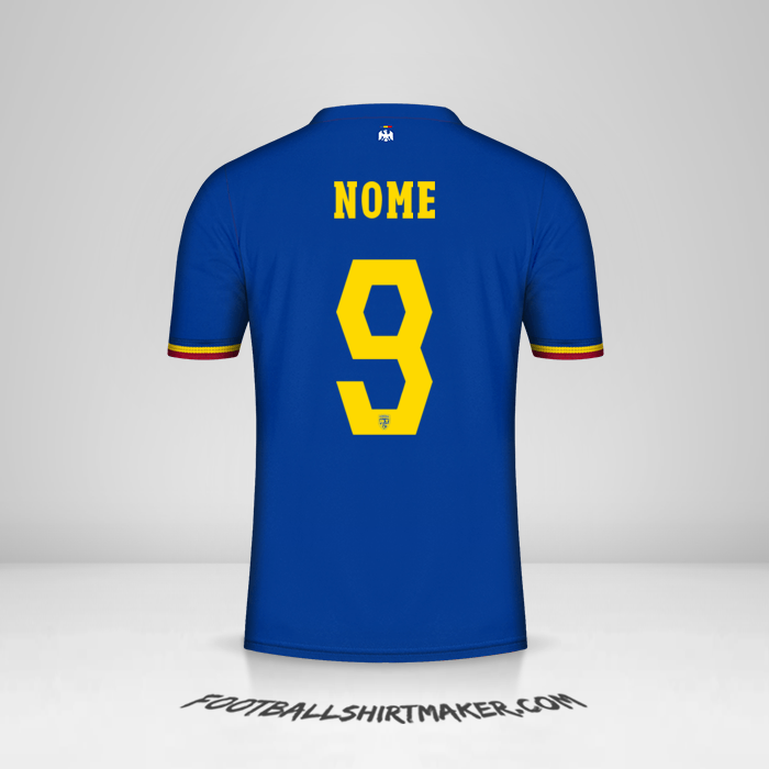 Camisa Romênia 2024 Terceira -  nome - 9