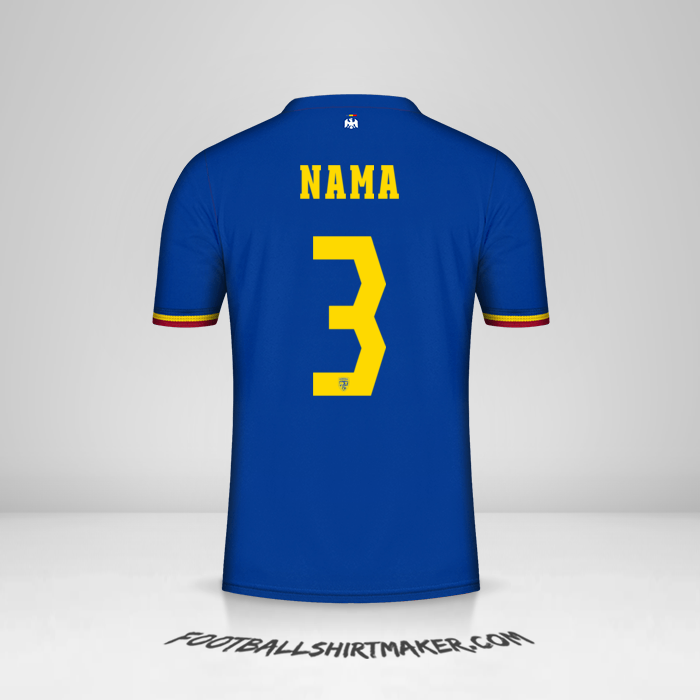 Jersey Rumania 2024 Ketiga -  nama - 3