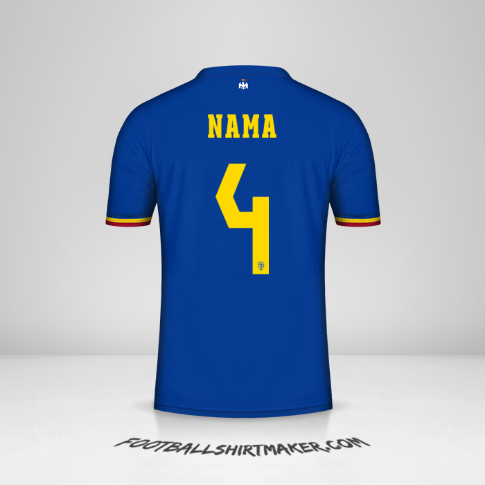 Jersey Rumania 2024 Ketiga -  nama - 4
