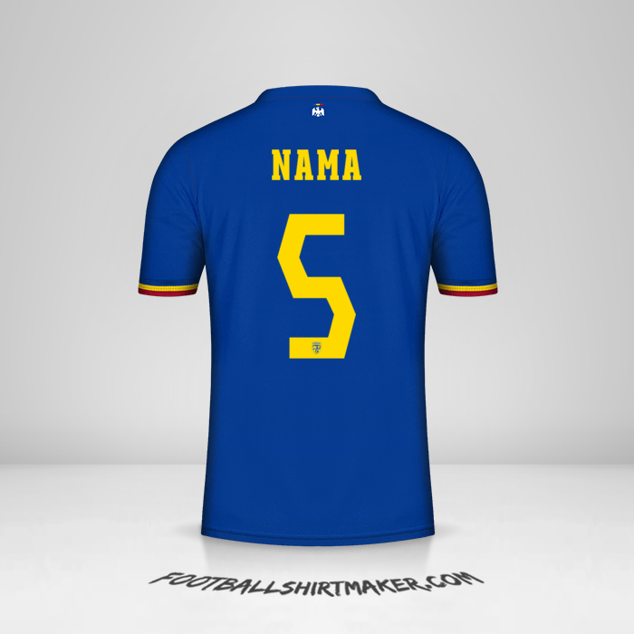 Jersey Rumania 2024 Ketiga -  nama - 5