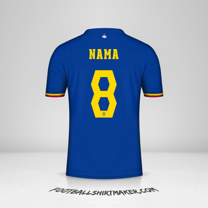 Jersey Rumania 2024 Ketiga -  nama - 8