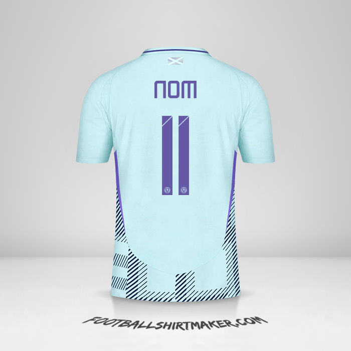 Maillot Écosse 2024 Extérieur -  nom - 11