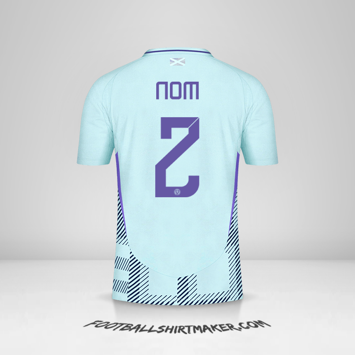 Maillot Écosse 2024 Extérieur -  nom - 2