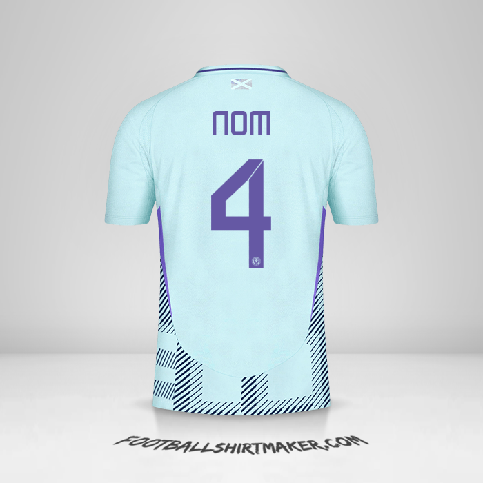 Maillot Écosse 2024 Extérieur -  nom - 4