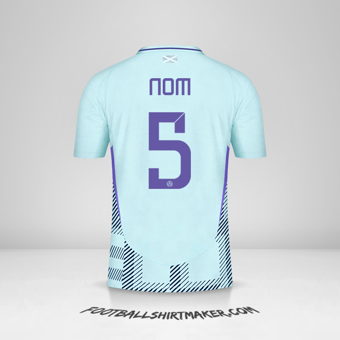 Maillot Écosse 2024 Extérieur -  nom - 5