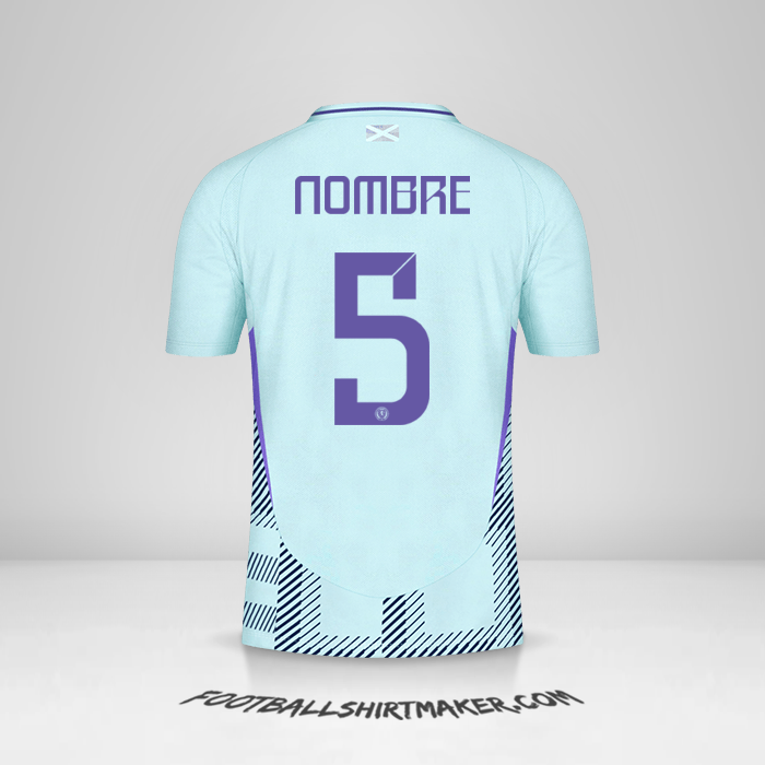Camiseta Escocia 2024 Visita -  nombre - 5