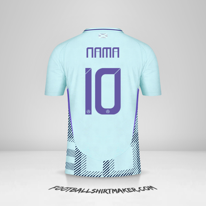 Jersey Skotlandia 2024 Alternatif -  nama - 10