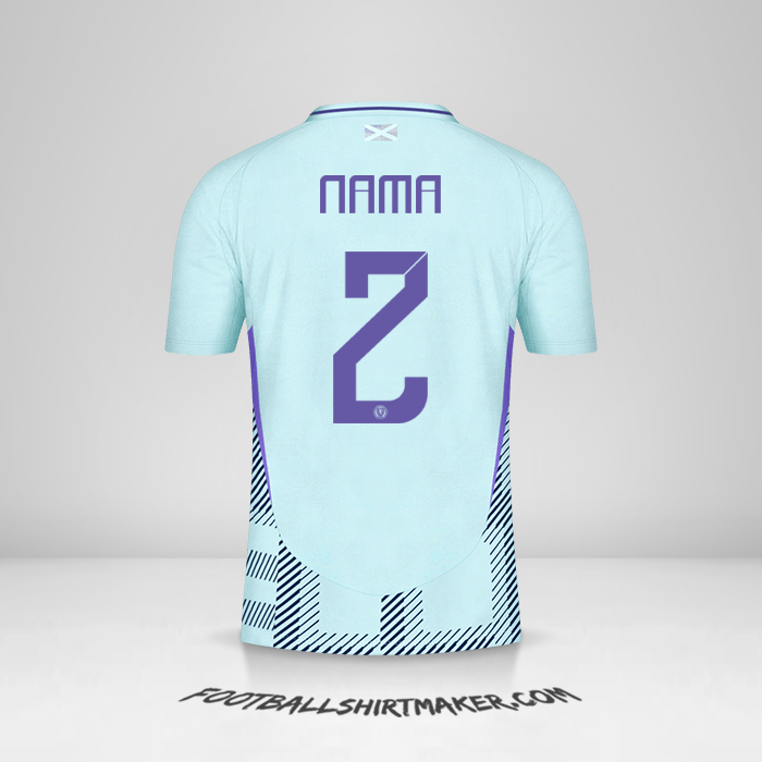 Jersey Skotlandia 2024 Alternatif -  nama - 2
