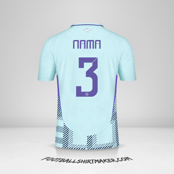 Jersey Skotlandia 2024 Alternatif -  nama - 3