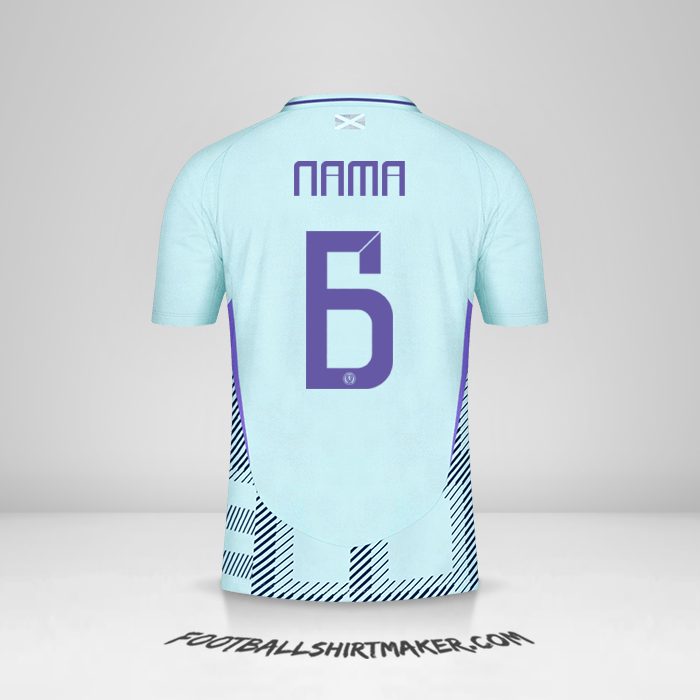 Jersey Skotlandia 2024 Alternatif -  nama - 6