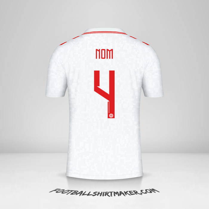 Maillot Danemark 2024 Extérieur -  nom - 4