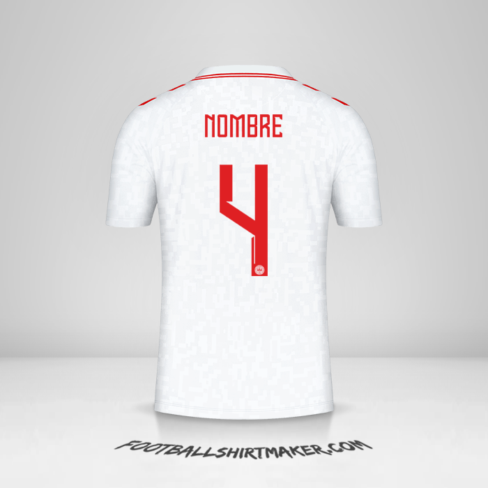 Camiseta Dinamarca 2024 Visita -  nombre - 4