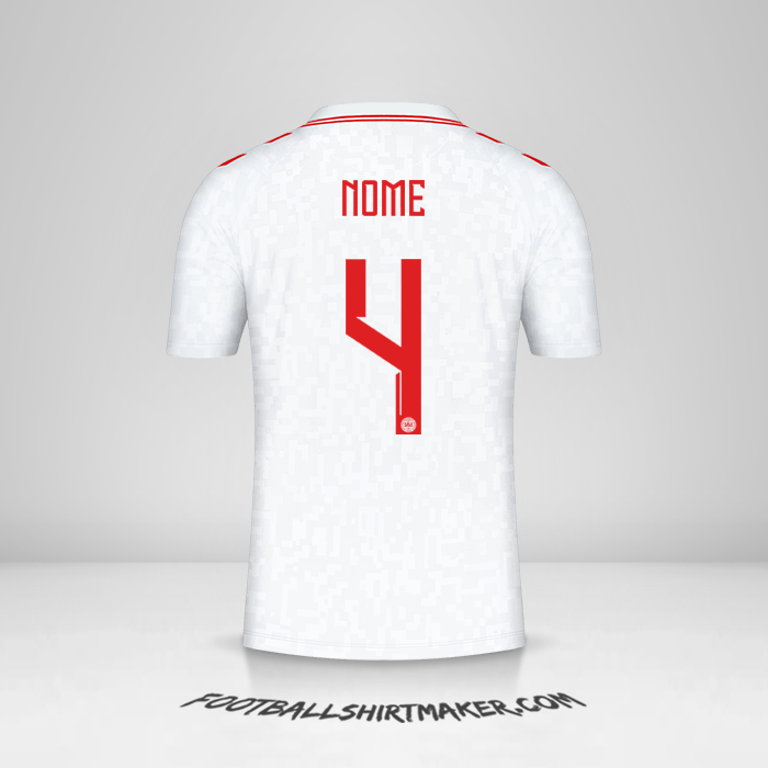 Camisola Dinamarca 2024 Alternativa -  nome - 4