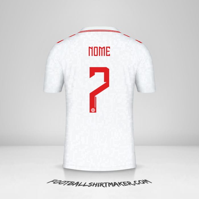 Camisa Dinamarca 2024 Alternativa -  nome - 7