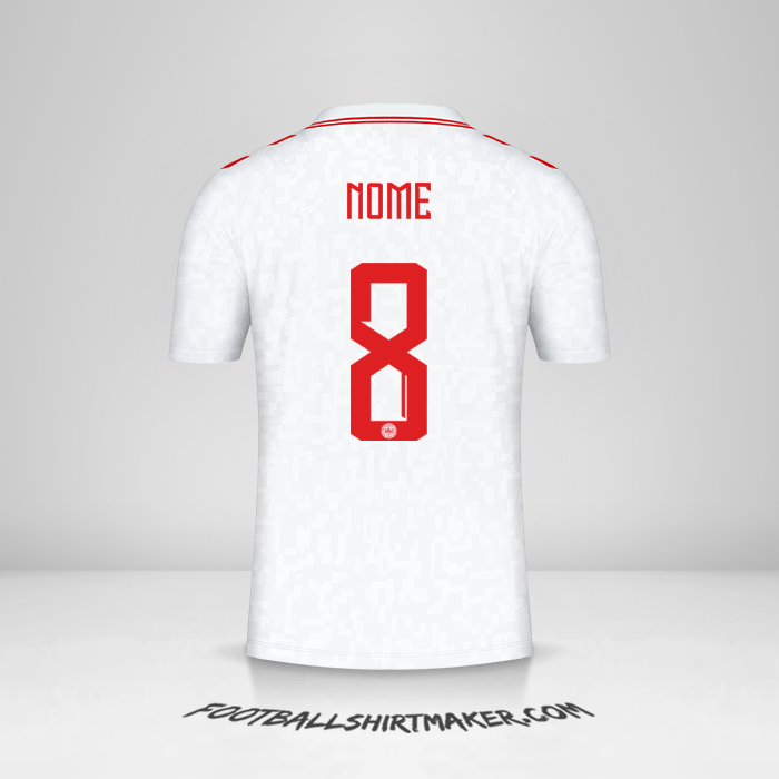 Camisa Dinamarca 2024 Alternativa -  nome - 8