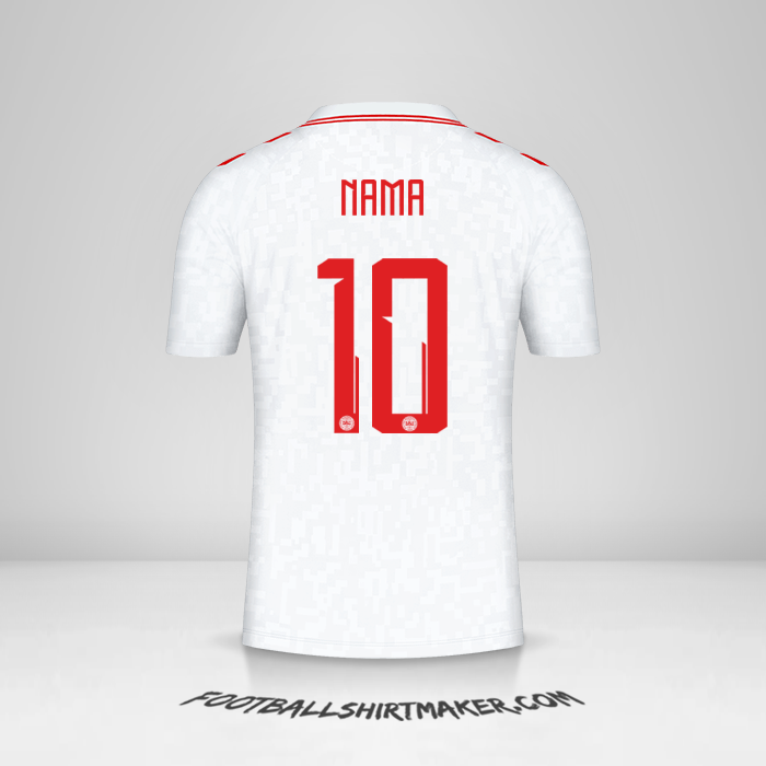 Jersey Denmark 2024 Alternatif -  nama - 10