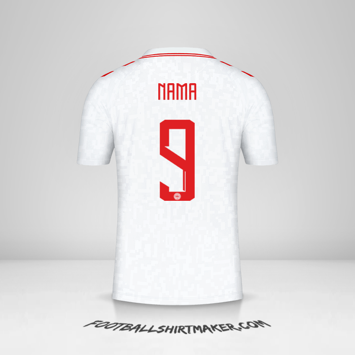 Jersey Denmark 2024 Alternatif -  nama - 9