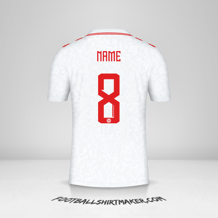 Shirt Denmark 2024 Away -  name - 8