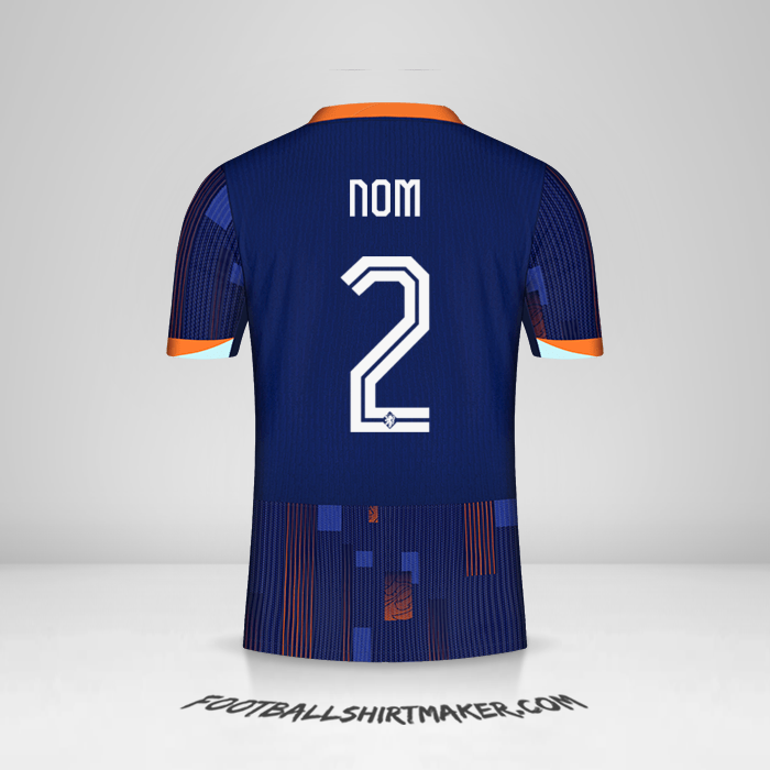 Maillot Pays-Bas 2024 Extérieur -  nom - 2