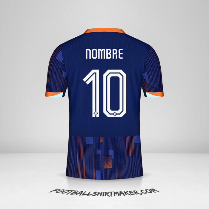 Jersey Paises Bajos 2024 Visita -  nombre - 10