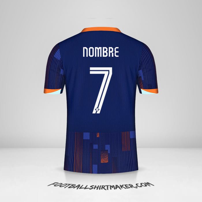 Jersey Paises Bajos 2024 Visita -  nombre - 7