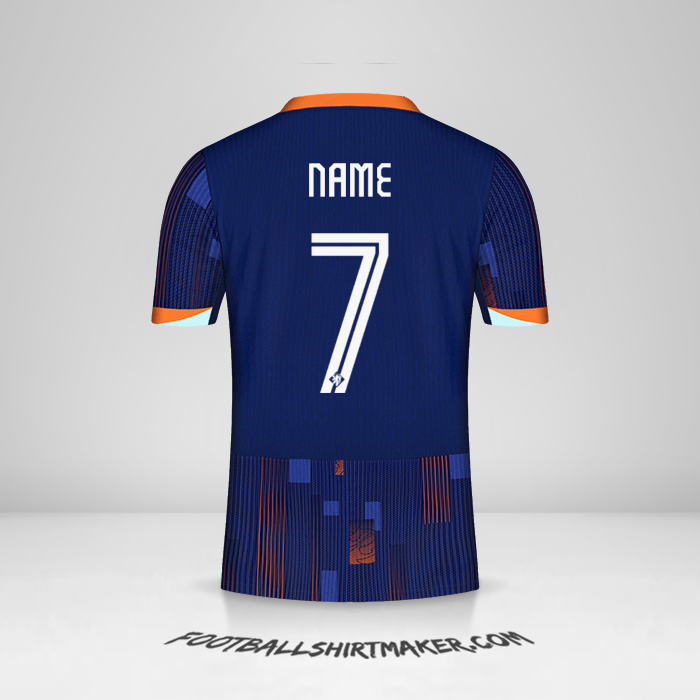 Shirt Netherlands 2024 Away -  name - 7