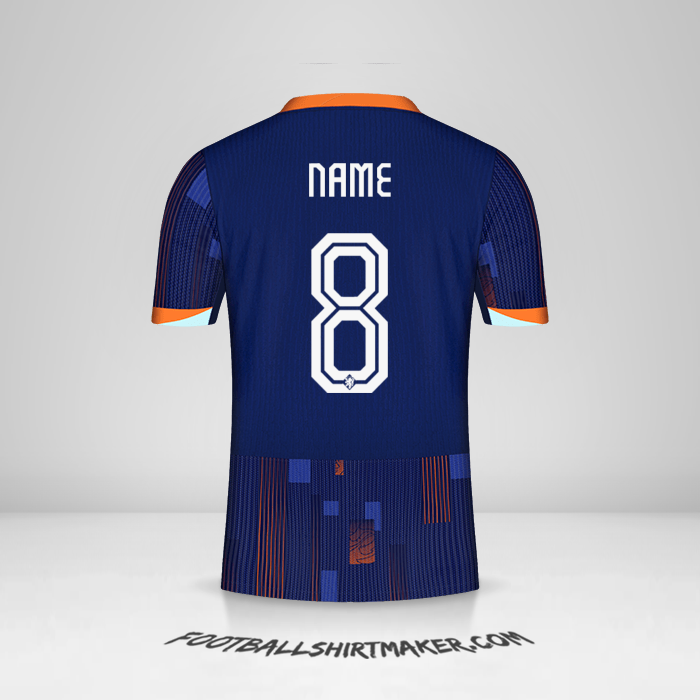 Shirt Netherlands 2024 Away -  name - 8