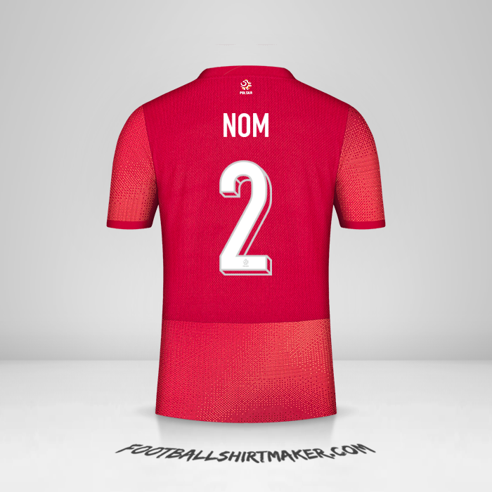 Maillot Pologne 2024 Extérieur -  nom - 2