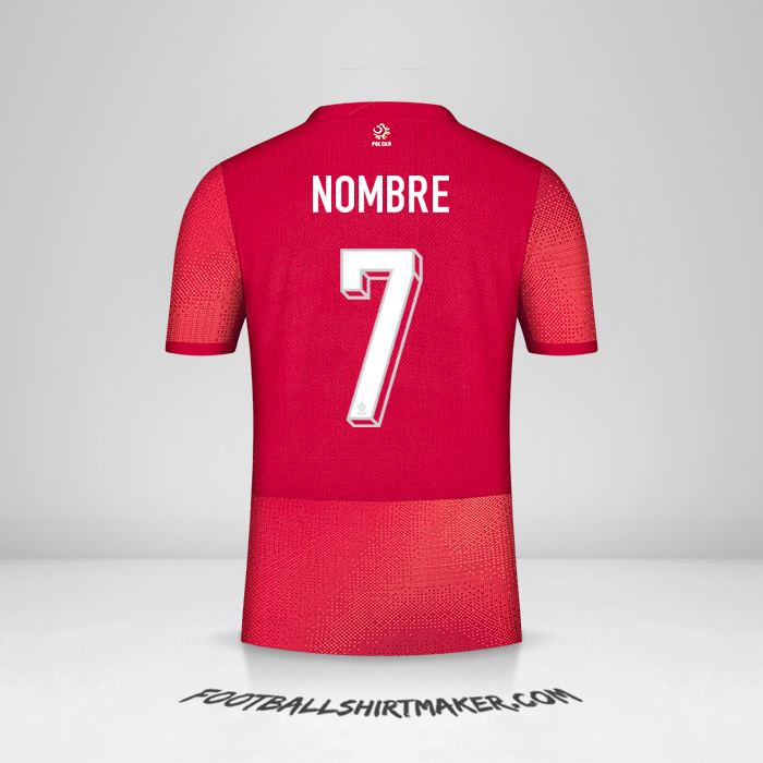 Camiseta Polonia 2024 Visita -  nombre - 7