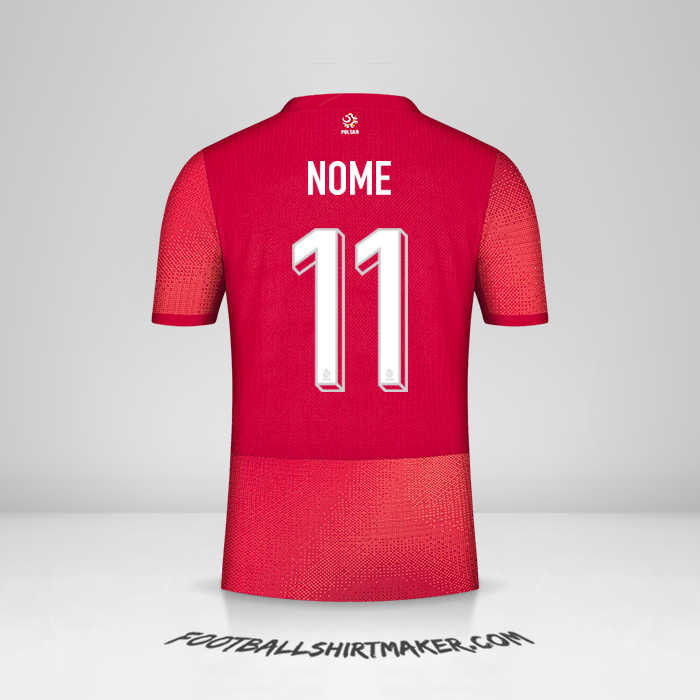 Camisa Polônia 2024 Alternativa -  nome - 11
