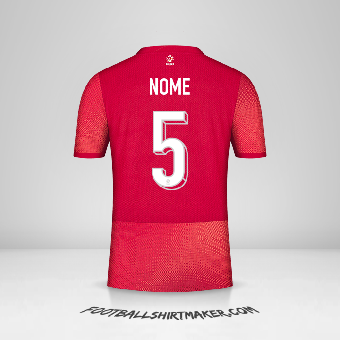 Maglia Polonia 2024 Seconda -  nome - 5