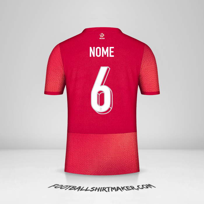 Maglia Polonia 2024 Seconda -  nome - 6