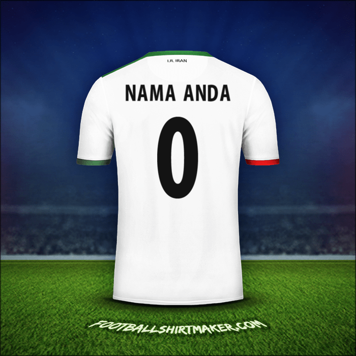 Jersey Iran 2014 -  nama anda - 0