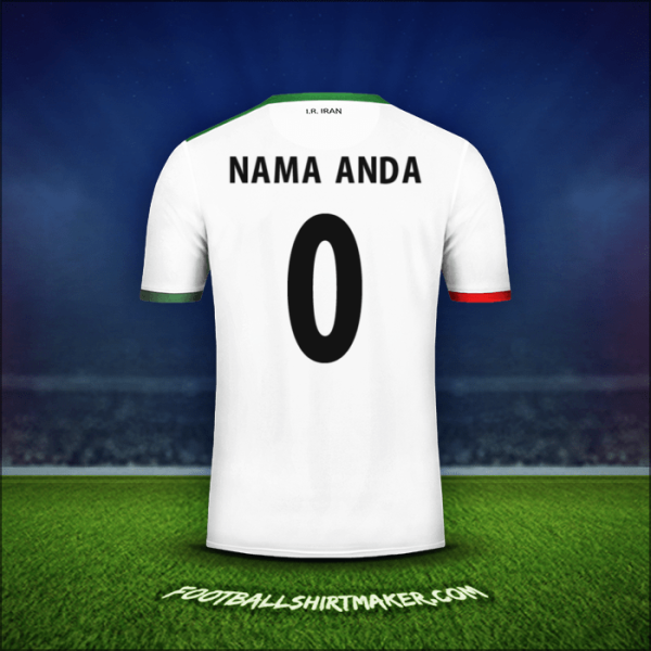 Jersey Iran 2014 -  nama anda - 0