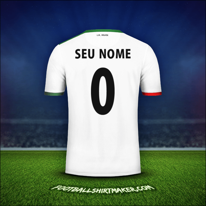 Camisa Irã 2014 -  seu nome - 0