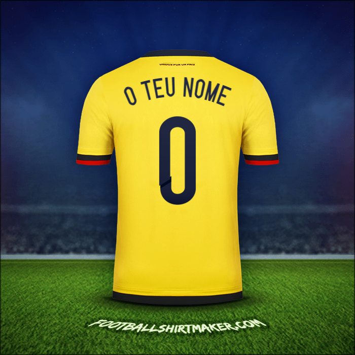 Camisola Colômbia 2015 -  o teu nome - 0