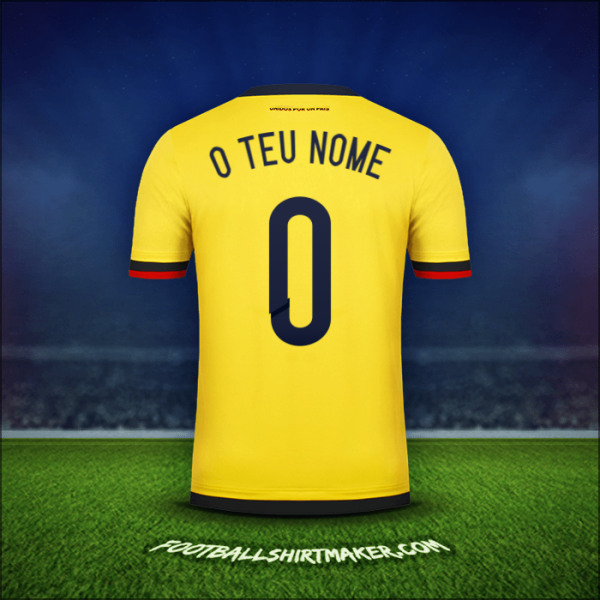 Camisola Colômbia 2015 -  o teu nome - 0
