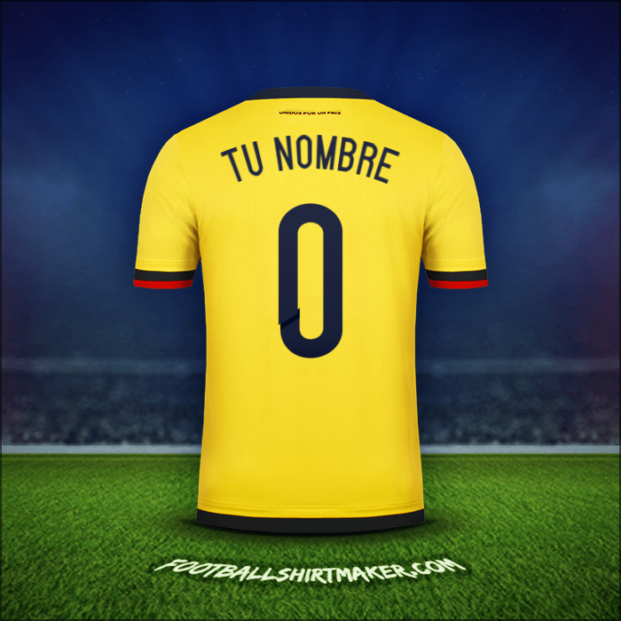 Jersey Colombia 2015 -  tu nombre - 0