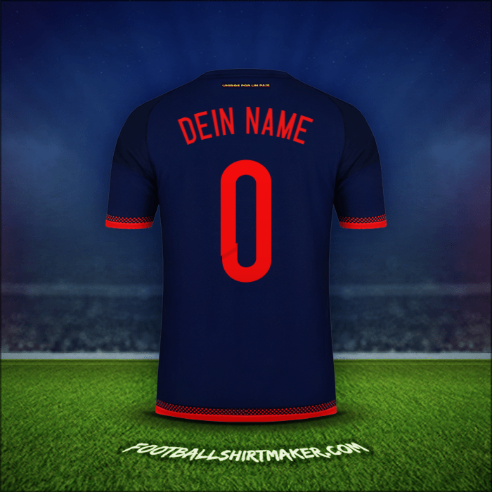 Trikot Kolumbien 2015 Auswärts -  dein name - 0