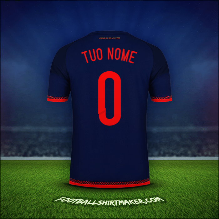 Maglia Colombia 2015 Seconda -  tuo nome - 0