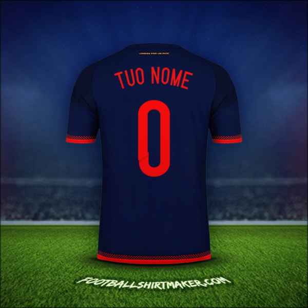 Maglia Colombia 2015 Seconda -  tuo nome - 0
