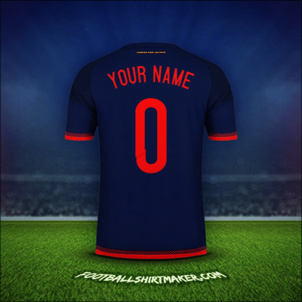 Shirt Colombia 2015 Away -  your name - 0