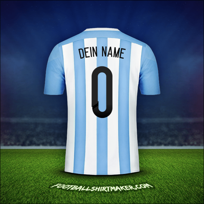 Trikot Argentinien 2015 -  dein name - 0